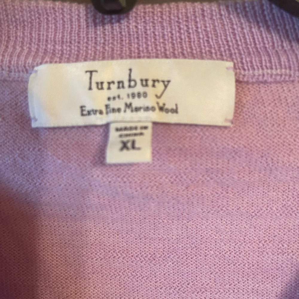 Taylor V-Neck Sweater merino wool for Men in Lavender - Picture 2 of 5